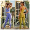 AL-261 SHOCKPROVE Sport Bra Beauty Back Bra Hoge taille Sneldrogende yogabroek Heup Running Fitnessbroek Buik Yoga broek Gym pak