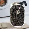 Tvättväskor stor kapacitet tecknad konst vikande smutsiga klädförvaring hink 3d tryck söta husdjurshundar fällbar korgväska arrangör