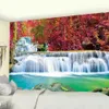 Tapisseries belles cascade forêt imprimé tapisserie art décoration intérieure hippie boho salon chambre murale tissu tissu