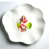 Пластин ресторан нерегулярная тарелка белая керамика западная творческая облачная десертная кухонная ужин и блюда