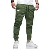 Herren lässige Sporthosen Jogging Pants Male Jogger Cargo Harem Bleistifthosen Hosen Multipocket Sweatwear 240514