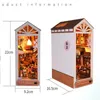 Architecture / DIY Maison DIY BOOD BOOD LIVRE NOOK COINS INSERT Kit Dollhouse Miniature Cherry Blossom Broids Dolles Houses Bibelles Artisanat à la main Gifts