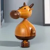 Partation Favor Conçue Zodiac Animaux décoratif Boîte de musique rotative en bois personnalisé pour les amis Cadeau