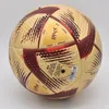 Bola de futebol durável Tamanho profissional 5 Golden PU Material desgaste de partida Treinamento de futebol Qatar Copa do mundo Futebol 240513