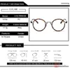 Oulylan Anti Blue Light Alloy Round Glasses Frame Men Myopia処方スペクタクル女性レトロメタル眼鏡ユニセックス240507