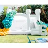 Casamento de casamento por atacado Branco inflável Castelo Bouncy Bounce House com módulo de slides adultos mariaia bounce combinando trampolim de salto para festa