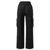 Womens Cargo Pants Elastic High Waist Wide Leg Trousers Straight Joggers Outfits Baggy Sweatpants Oversized 240430