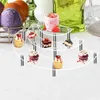 Decorative Plates Stand Display Cake Holder Cupcake Dessert Riser Acrylic Shelf Pastry Semicircle Wedding Tumbler Tray Showcase Figure