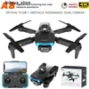 Drones A8 Pro Drone 4K Double caméra Photographie aérienne Aircraft pliant Aircraft quatre voies Évitement des obstacles pour la télécommande du drone FPV S24513