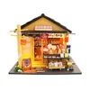 Architektur/DIY House DIY Dollhouse Sushi Restaurant Holzpuppenhaus Kit Herstellung und Montage Zimmermodelle Spielzeug für Kindergeburtstag Geschenke intelligentes Puzzle