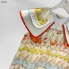 Top Girls Robes Animal Pattern Full Print Jirt Princess Robe Taille 100-150 cm Kids Designer Vêtements Baby Roule 24MA