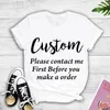 T-shirts T-shirts pour femmes Coton Custom Shirt à la fois imprimé latéral conception personnalisée personnalisée pour vous les t-shirts