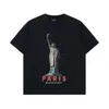 CIAGA 2024 T-shirt z krótkim rękawem w stylu pasa startowego z posągiem wzoru Liberty