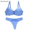 Bras Sets Nouvelle Seamless Marke Sexy BHs Set BCDE Cup Unterwäsche für Frauen Push Up gepolstert massive Boy Ladies Dessous Y240513