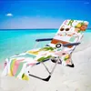 Stol täcker Shell Beach Lounge Cover Handduk Summer Cool Bed Garden Sunbath Lazy Lounger Mat