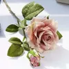 Hög realistisk dekorativ kvalitet blommor ins rosor dagliga hem dekoration hotell konstgjord blomma ros bukett bröllop placering