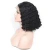Koronkowe peruki malezyjskie dziewicze włosy ludzkie przednia peruka bob 13x4 Rozmiar głębokiej fali Kinky Curly Natural Natural Kolor Yirubeauty 12-16 cala Downis