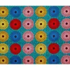 6 yards / lot africain batik tissu polyester matériau cercle motif femme couture tissus fp6544 240511