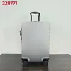 Designer Bagage Men Women Mode 20 Inch Suitcase PC Case 228771 Black Silver Universal Wheel Sugages