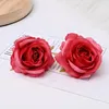 Fiori decorativi 5 pezzi Rose Artificial Heads 6 cm Falso per il matrimonio Decorazioni per matrimoni Decor casa Accessori di ghirlanda artigianato fai da te Accessori