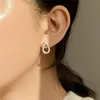 Shanice S925 Sterling Silver Stud earrings for Women Rock Smooth Small Metal Knot Twist FlowerEarrings Punk Party Jewelry 240506