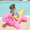Надувная езда на игрушках Red Red Dragon с ручками для бассейна плавает для детей летние плавание плот веселые пляжные бассейны украшения 240514