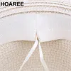 Hoaree Vintage Panama Hat Men Straw Fedora Male Sun Sun Sun Sun Sun Hat Women Summer Beach British Style Chazz Trilby Cap Sombrero 240514