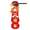Dekorativa figurer Dörrhandtag hänge 2024 Dragon Decoration Chinese Year Fu Character Hanging Scene Layout Supplies