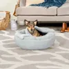 Letti per gatti mobili prodotti per animali domestici extra piccoli più prestazioni in lino con cappuccio con cappuccio per ciambella e lettino per gatto grigio grigio
