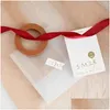 Sacs d'emballage en gros de 10pcs PU en cuir sac en cuir avec carte d'étiquette de ruban givrée en cadeau transparent décoration de fête de mariage Favors Packa Dh4ik