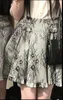 Jupes dophee Original gothic women-mingin système de boucle réglable motif en dentelle de boucle courte jupe haute wiast mignon mini