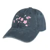 Bérets Cherry Blossom Flower Plant - Fond transparent Cowboy Hat anniversaire Visor Military Cap Man Designer Women's