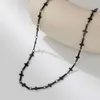 Chokers Vintage Punk Black Cross Halsband Mens Gothic Hip Hop Metal Chain Necklace Jewelry Gift 2023 New D240514