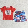 Vêtements Ensemble de vêtements pour bébés filles shorts de vache occidentale pour enfants de la mode