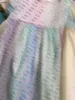 Top Girls Robes Kids Designer Vêtements Rainbow Lettre imprimé Jupe bébé Partage Childdress Taille 90-150 cm Robe de princesse à manches courtes 24MA