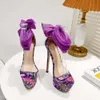 Floral Sandals Summer Print Women Fashion Lace-Up High Heels 16CM Waterproof Platform Sexy Club Party ShoesSandals saa Shoes