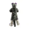 2024 Performance Purple Grey Fox Dog Husky Mascot Costumes Cartoon Carnival Hallowen Performance Unisex Fancy Games Outfit Outdoor Advertising Outfit Suit