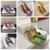 Designerschuhe Frauen Sandalen Designer Sandalen Absätze Sandalen Slucker Seiden Luxus transparente Schuhe Hochzeit Party High Heels Sonnenschuhe Kristallschuhe Diamant Schuhe