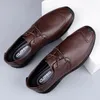 Gelegenheitsschuhe Männer echtes Leder Schnürung Trend bequeme Männer Britisch Style Oxford Man Fashion Sneakers Moccasins Männliche Wohnungen