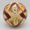 Bola de futebol durável Tamanho profissional 5 Golden PU Material desgaste de partida Treinamento de futebol Qatar Copa do mundo Futebol 240513