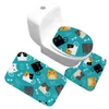 Bath Mats Zeegle Cartoon Animal Bathroom Mat Set Foot Anti-slip Floor Rugs Toilet Shower