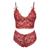 Reggiseni set sexy biancheria intima di lingerie da donna pantaloncini neri pantaloncini in pizzo solido giubbotto camisole tubo top mutande set di lingerie reggiseno stampato a fiori y240513