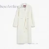 Mélange de laine de trench de mi-manteau de mi-manteau de longueur pour femmes manteau de luxe féminin manteau de cachemire de haute qualité ut4w