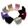 Jewelry Pouches Simple Fresh Small Storage Box Necklace Solid Color Display Packing Bracelet Holder Case Gift Velvet