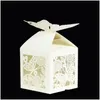 Opakowanie prezentów 50pcs moda motyla do cukierków torby opakowania czekoladki na ślub Mariage baby shower przyjęcia urodzinowe zapasy Favors DHM1Y