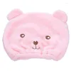 Towel Round Dry Hair Panda Shower Cap Children's Coral Velvet Cartoon Lovely