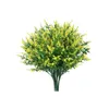 Fleurs décoratives 8pcs ABS non toxique Artificiel pour les bouquets de mariage - Bas d'entretien et de fête inodore orange