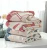 Filtar Junwell Bamboo Cotton Muslin Summer Filt Bed Cover Soffa Throw Breattable Chic Style Soft For Picnic Travel Use