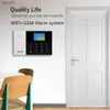 アラームシステム新しいワイヤレスホームアラームシステムGSM WiFiモーションセンサー検出器の強盗アラームTUYA SmartLifeアプリケーションガーデンホームアラームPG105 WXに適しています