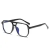 Computerglazen trendy vierkante bril Retro Antibue Light Eye Strain Relief Stylish Myopia 240507